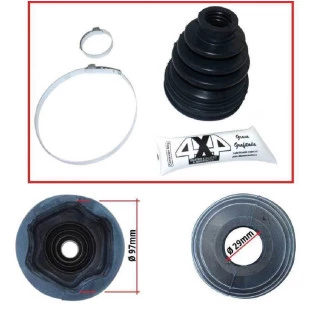 Kit Coifa Homocinetica lado CAIXA Toyota Hilux Sw4 2006 a 2015 - QuatroXQuatro