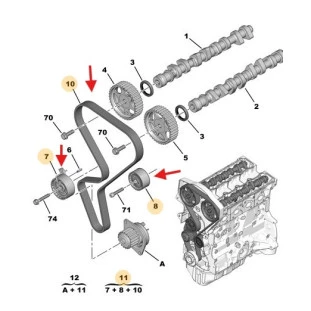 Kit Correia Distribuição Peugeot 207 2009 a 2015 - Original