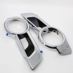 Kit Moldura Aplique do Farol de Neblina Toyota Hilux 2012 a 2015 - Esquerdo e Direito / Dianteiro - Original