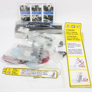 Kit Trava de Segurança Banco Traseiro Volkswagen Fox 2004 a 2014 - Traseiro - Original