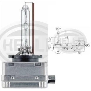 Lampada D3S Xenon 12V 35W - HELLA