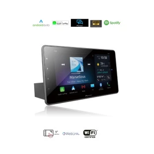 Multimídia Receiver com Tela Flutuante de 9" Capacitiva, Apple Carplay®, Android Auto - Original