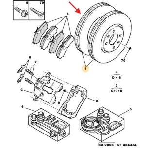 Par Disco Freio Peugeot 206 2002 a 2008 - Dianteiro - Original