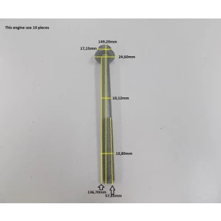 Parafuso de Cabeçote Chevrolet Astra 2006 a 2008 - Takao