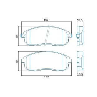 Pastilha Dianteira Nissan Sentra 2004 a 2007 - Dianteiro - JURID