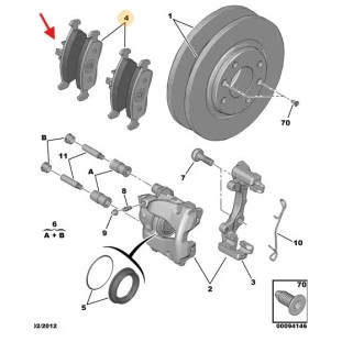 Pastilha Freio Peugeot 208 2013 a 2021 - Original