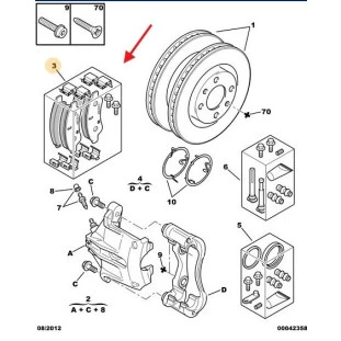 Pastilha Freio Peugeot 208 2013 a 2021 - Dianteiro - Original