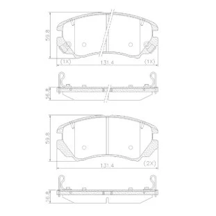 Pastilha de Freio Chery Tiggo7 2020 a 2022 - Dianteiro - Fras-le
