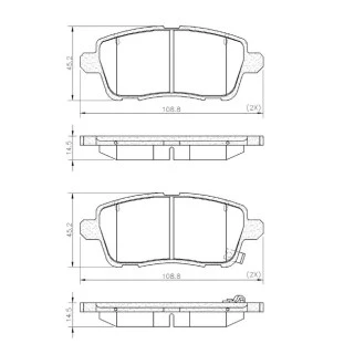 Pastilha de Freio Chery Tiggo7 2020 a 2022 - Traseiro - Fras-le