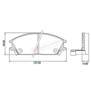 Pastilha de Freio Hyundai Accent 1995 a 2001 - Dianteiro - Cobreq