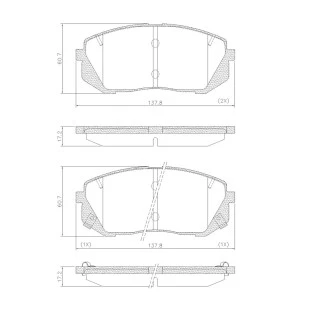 Pastilha de Freio Hyundai Ix35 2011 a 2014 - Dianteiro - Fras-le