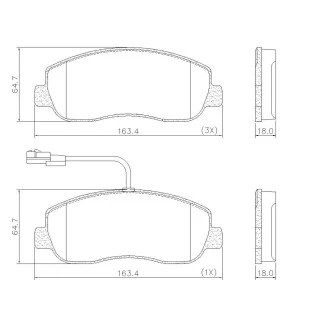 Pastilha de Freio Renault Master 2014 a 2022 - Dianteiro - LonaFlex
