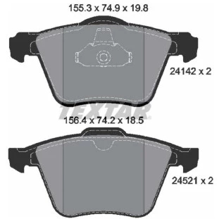 Pastilha de Freio Volvo V60 2013 a 2020 - Dianteiro - Textar