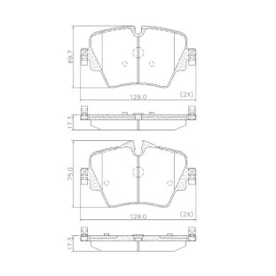 Pastilha de Freio Cerâmica Bmw X1 2015 a 2021 - Dianteiro - Fras-le