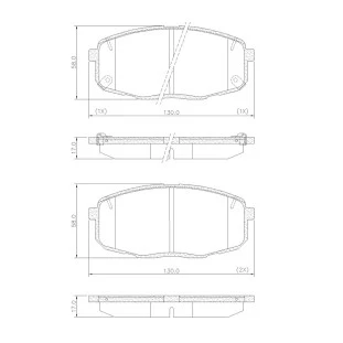 Pastilha de Freio Cerâmica Antirruído Chevrolet Spin 2017 a 2022 - Dianteiro - Fras-le
