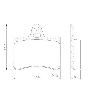 Pastilhas de Freio Citroen C5 2001 a 2012 - Traseiro - Fras-le
