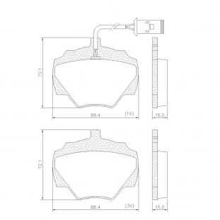 Pastilhas de Freio Land Rover Discovery 1996 a 1997 - Traseiro - Fras-le