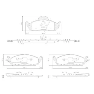 Pastilhas de Freio Mercedes Benz Ml430 1999 a 2001 - Dianteiro - Fras-le