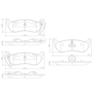 Pastilhas de Freio Jeep Wrangler 2007 a 2015 - Dianteiro - Fras-le