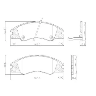 Pastilhas de Freio Kia Cerato 2006 a 2013 - Dianteiro - Fras-le