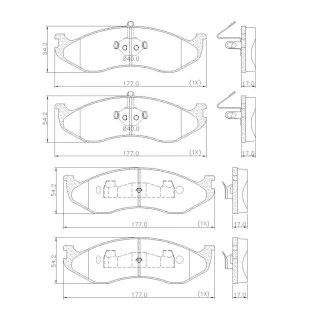 Pastilhas de Freio Jeep Cherokee 1995 - Dianteiro - Fras-le