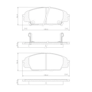 Pastilhas de Freio Honda Civic 2007 a 2011 - Dianteiro - Fras-le