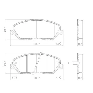 Pastilhas de Freio Hyundai Genesis 2010 a 2013 - Dianteiro - Fras-le