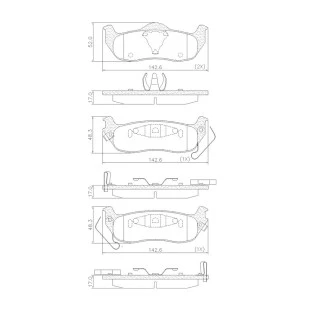 Pastilhas de Freio Jeep Grand Cherokee 2002 a 2012 - Traseiro - Fras-le