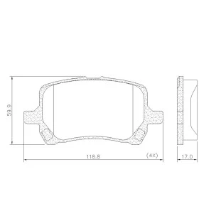 Pastilhas de Freio Chevrolet Malibu 2010 a 2013 - Dianteiro - Fras-le