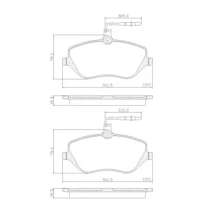 Pastilhas de Freio Peugeot 407sw 2007 a 2009 - Dianteiro - Fras-le