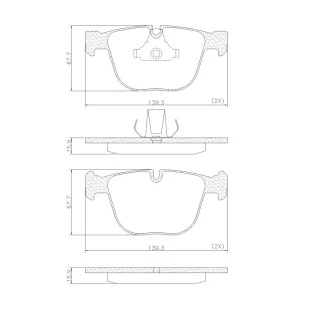 Pastilhas de Freio Bmw M5 2006 a 2010 - Traseiro - Fras-le