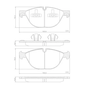 Pastilhas de Freio Bmw X5 2007 a 2010 - Dianteiro - Fras-le