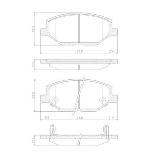 Pastilhas de Freio Antirruído Chevrolet Spin 2017 a 2021 - Dianteiro - Fras-le