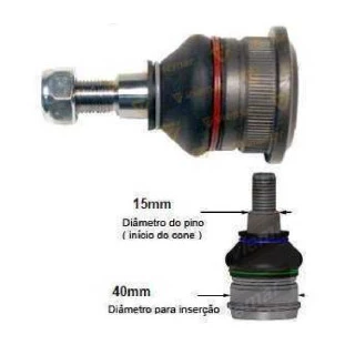 Pivô Suspensão Hyundai Elantra 1995 a 2001 - Esquerdo ou Direito - Viemar