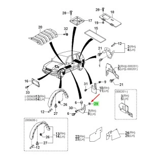 Presilha Para barro Kia Carnival 1999 a 2005 - Original