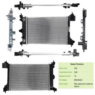 Radiador Chevrolet Sonic 2012 a 2014 - Valeo