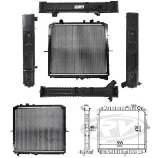 Radiador Kia Bongo K2500 2008 a 2012 - Visconde
