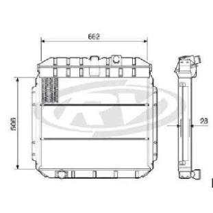 Radiador Ford F1000 1981 a 1991 - Visconde