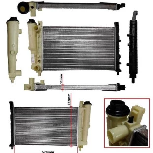 Radiador Fiat Uno 1987 a 1993 - Visconde