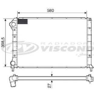 Radiador Fiat Doblo 2002 a 2011 - Visconde