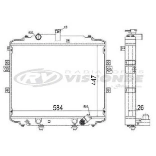 Radiador Hyundai Hr 2006 a 2012 - Visconde
