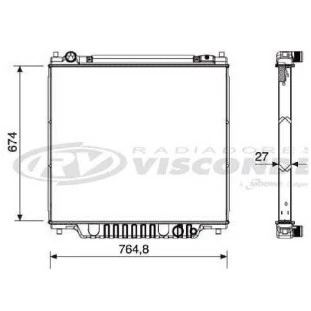 Radiador Ford F4000 1999 a 2011 - Visconde