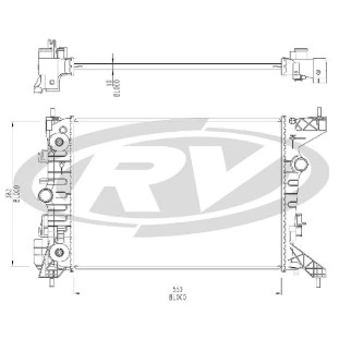 Radiador Chevrolet Onix 2017 a 2019 - Visconde