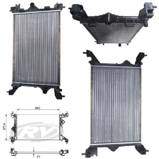 Radiador Chevrolet Onix 2013 a 2017 - Visconde