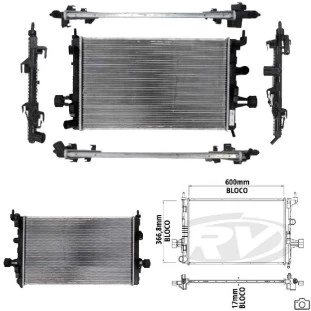 Radiador Chevrolet Zafira 2009 a 2012 - Visconde