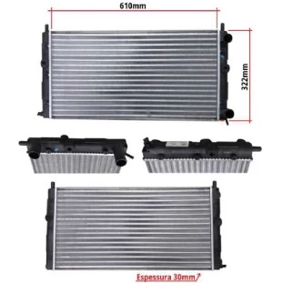 Radiador Fiat Fiorino 1990 a 2000 - Visconde