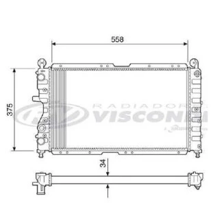 Radiador Fiat Tipo 1993 a 1997 - Visconde