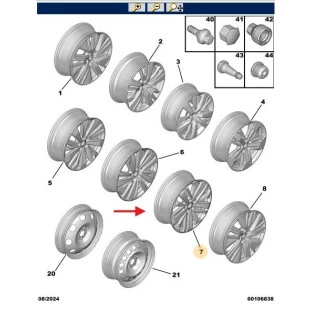 Roda Liga Leve Peugeot 3008 2017 a 2020 - Original