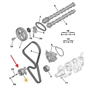 Rolamento Tensor Peugeot Expert 2018 a 2021 - Original
