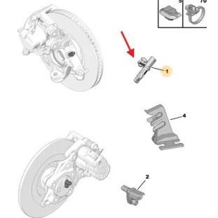 Sensor Abs Peugeot 3008 2017 a 2020 - Dianteiro - Original
